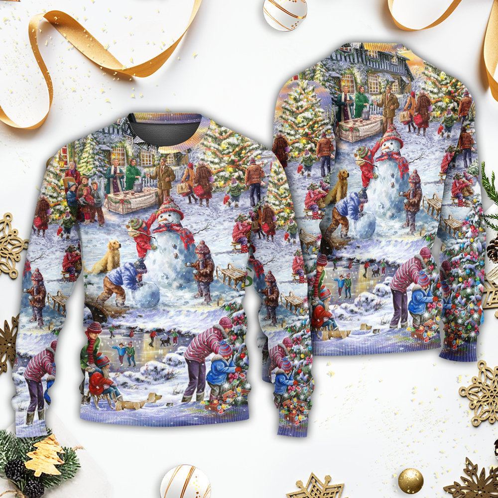 Christmas Winter Holiday Santa Style – Sweater - Ugly Christmas Sweater