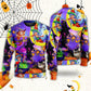 Halloween Cute Witch Ghost Magic Forest – Sweater - Ugly Christmas Sweater