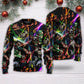Christmas Tree Neon Art Snowman – Sweater - Ugly Christmas Sweater