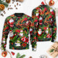 Christmas Santa Snowman Merry Xmas All – Sweater - Ugly Christmas Sweater