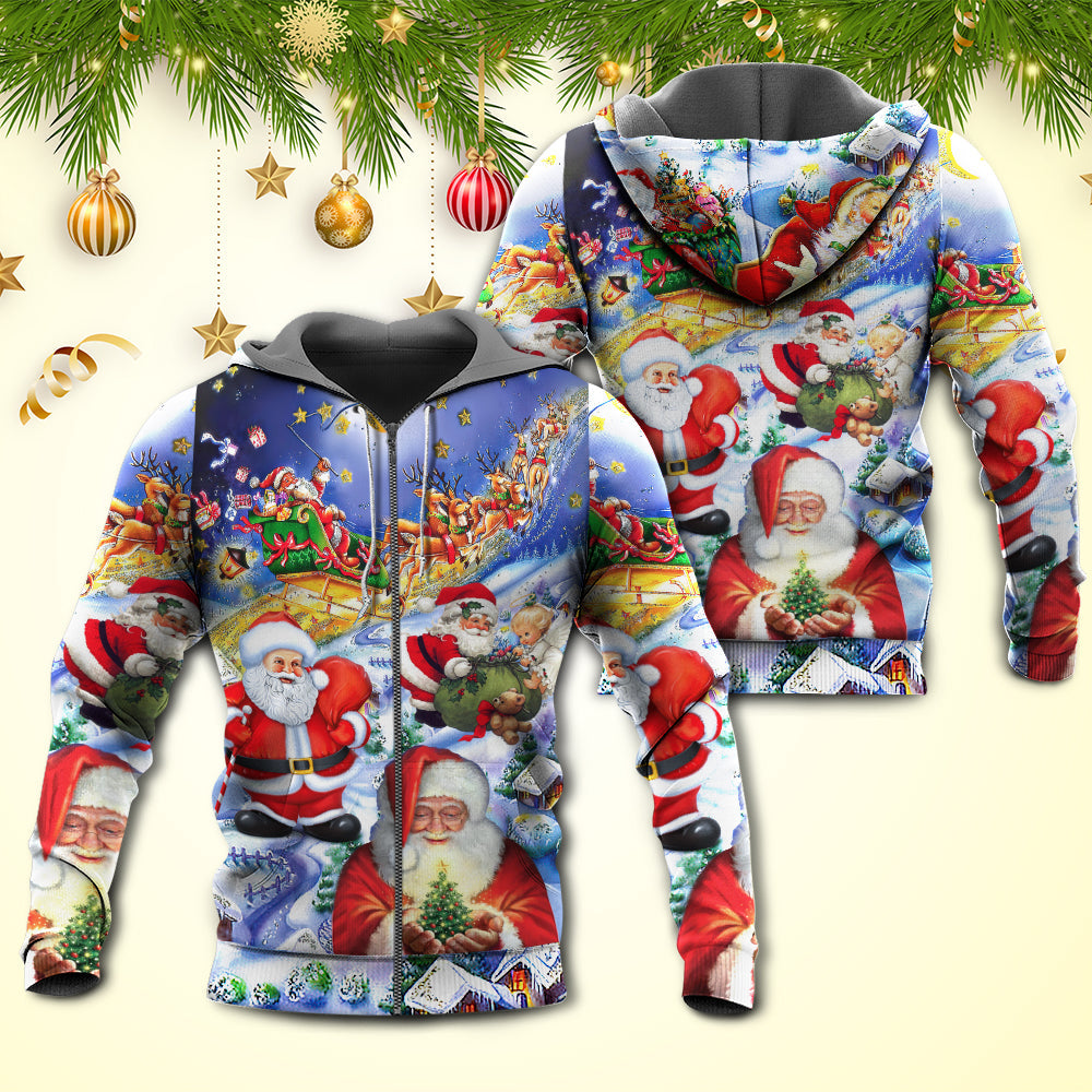 Funny Santa Holiday Art - 3D Hoodie