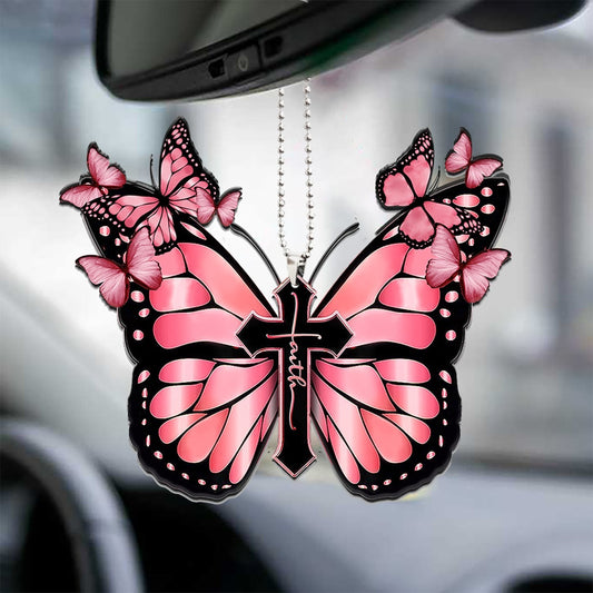 Purple Butterfly Cross 20 Oz Tumbler For Travel Gifts