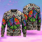 Hippie Peace Sign Galaxy Art – Sweater - Ugly Christmas Sweater