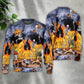 Halloween Skeleton Pumpkin Party Art – Sweater - Ugly Christmas Sweater