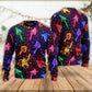 Galaxy Rainbow Mushroom Colorful Art – Sweater - Ugly Christmas Sweater