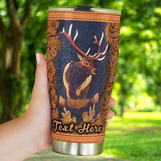 Hunting Love Deer With Pattern Personalized 20 Oz Tumbler