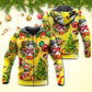 Funny Snowman Christmas Lights - 3D Hoodie