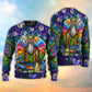 Hippie Peace Sign Retro Style – Sweater - Ugly Christmas Sweater