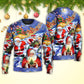 Christmas Funny Santa Happy Xmas Is Coming – Sweater - Ugly Christmas Sweater