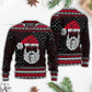 Christmas Santa Retro Viking Pattern – Sweater - Ugly Christmas Sweater