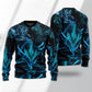Blue Dragon Lightning Witch Fantasy Art – Sweater - Ugly Christmas Sweater