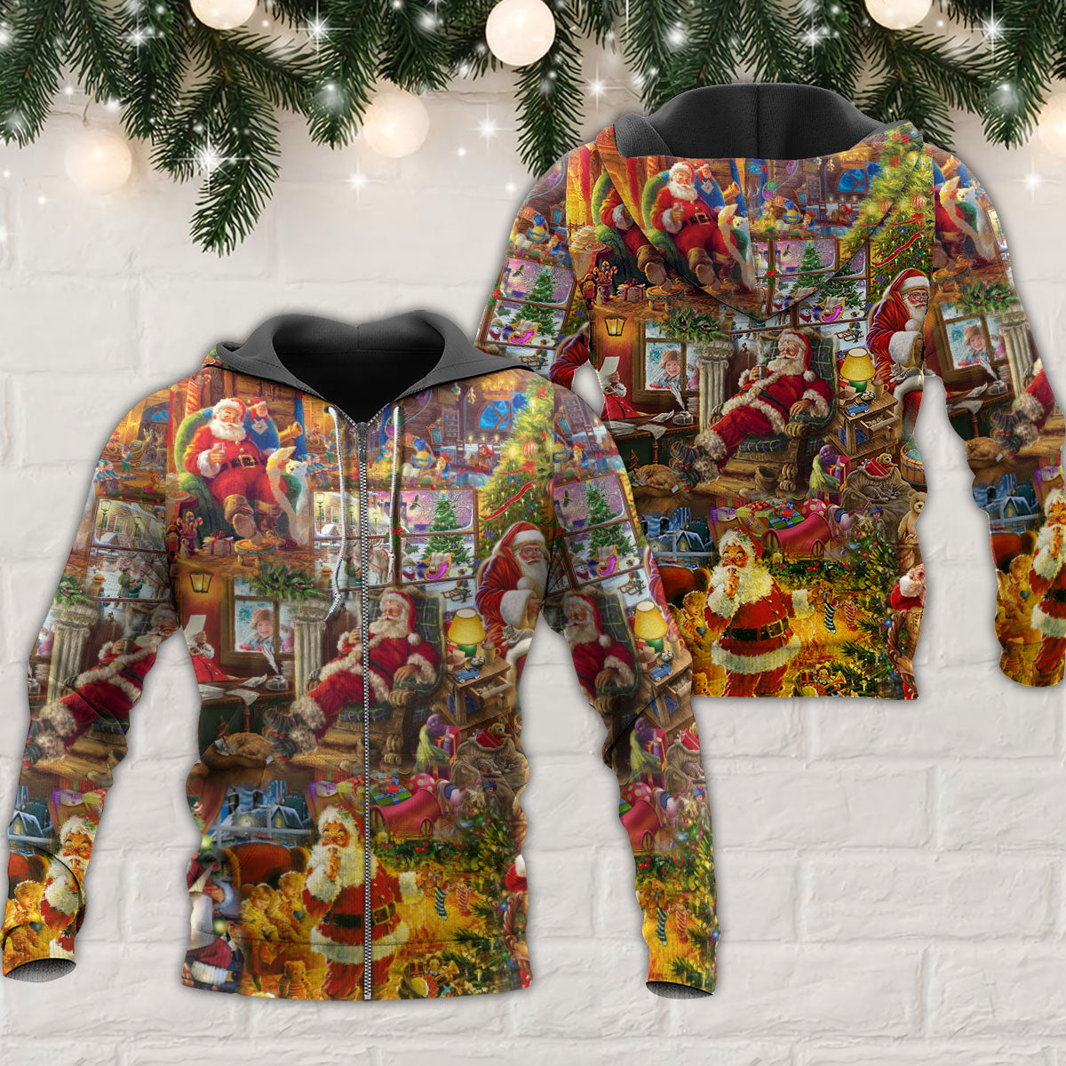 Santa Holiday Season Of Joy - 3D Hoodie