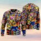 Dog Memory Painting Art Style – Sweater - Ugly Christmas Sweater