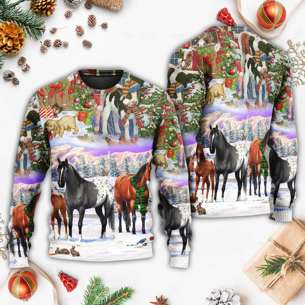 Christmas Farm Merry Xmas To Everyone – Sweater - Ugly Christmas Sweater