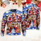 Christmas Santa Snowy Night Merry Xmas – Sweater - Ugly Christmas Sweater
