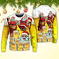 Christmas Santa Loves Holiday Drinks – Sweater - Ugly Christmas Sweater