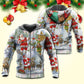 Santa Snowman Elf Happy Art - 3D Hoodie