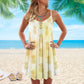 Pineapple Tropical Happy Vibes – Women's Summer Sleeveless V-Neck Camisole Dress