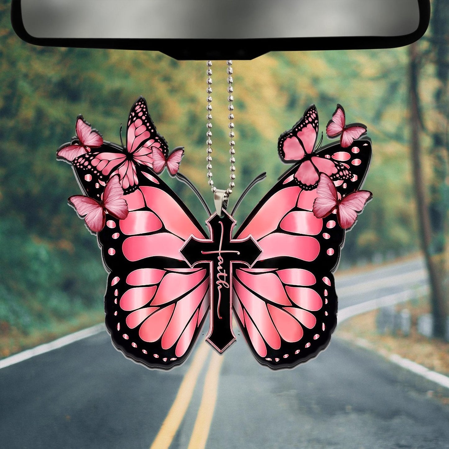 Purple Butterfly Cross 20 Oz Tumbler For Travel Gifts