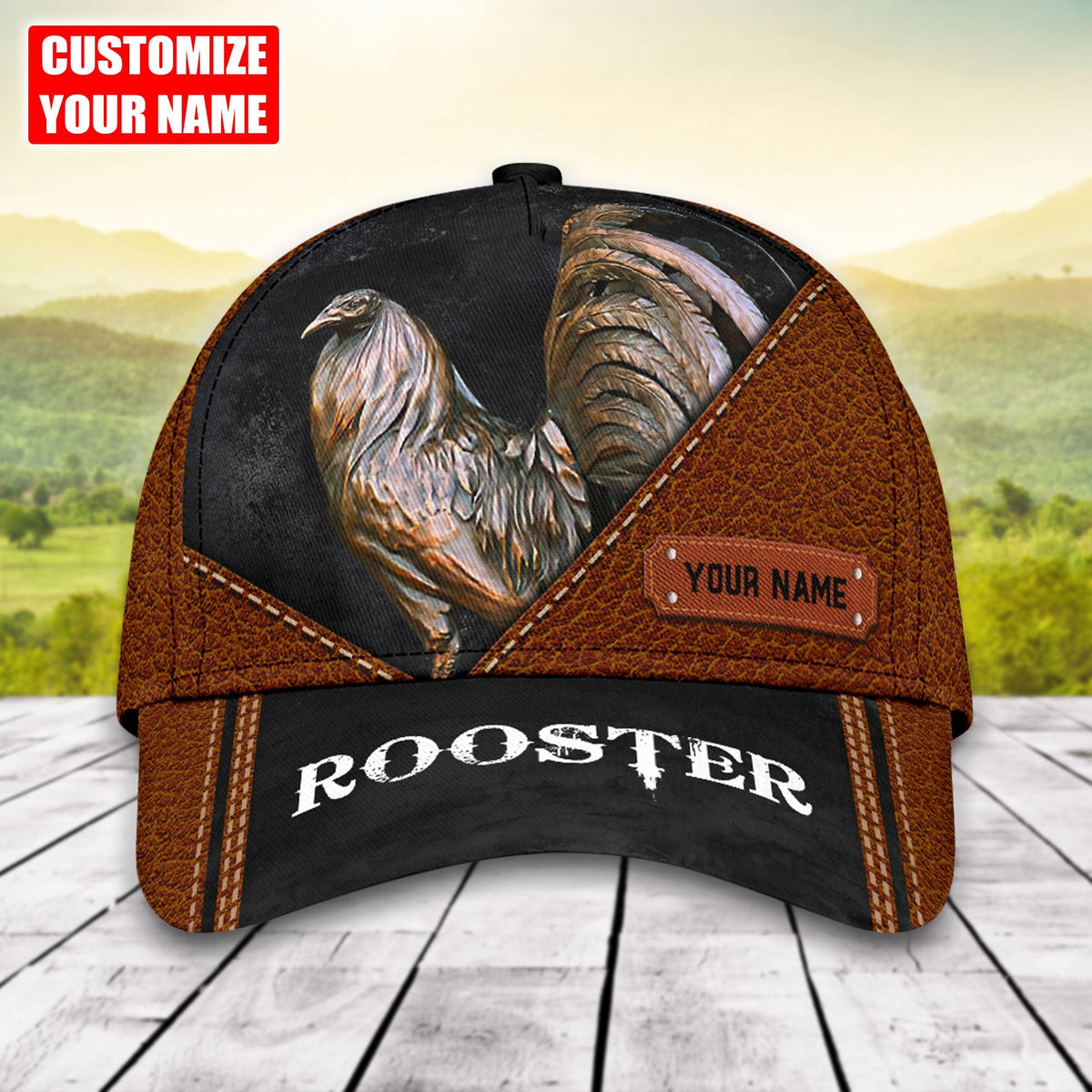 Rooster All Over Print – Classic Cap