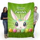 Easter Unicorn Easter Flannel Blanket For Bed Sofa And Reading Nook Decor