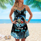 Turtle Is Beach Soul Limited 7 – Women's Summer Sleeveless V-Neck Camisole Dress