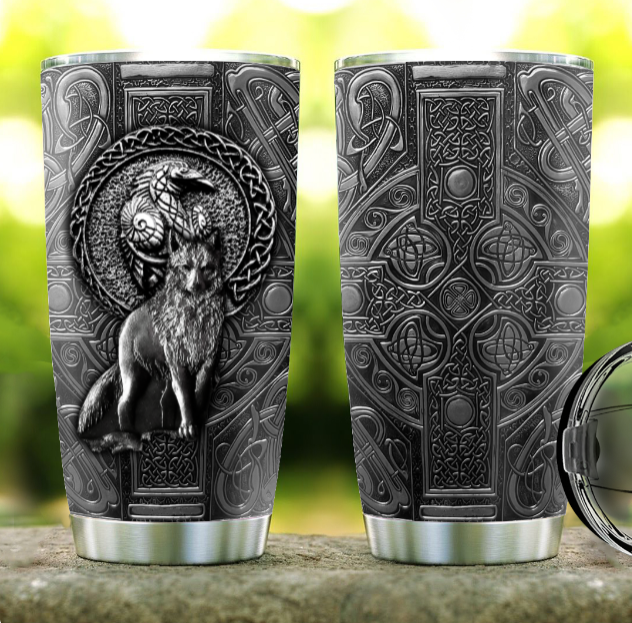 Viking Warrior Personalized 20 Oz Tumbler For Daily Coffee Tea Water Travel And Gift Ideas