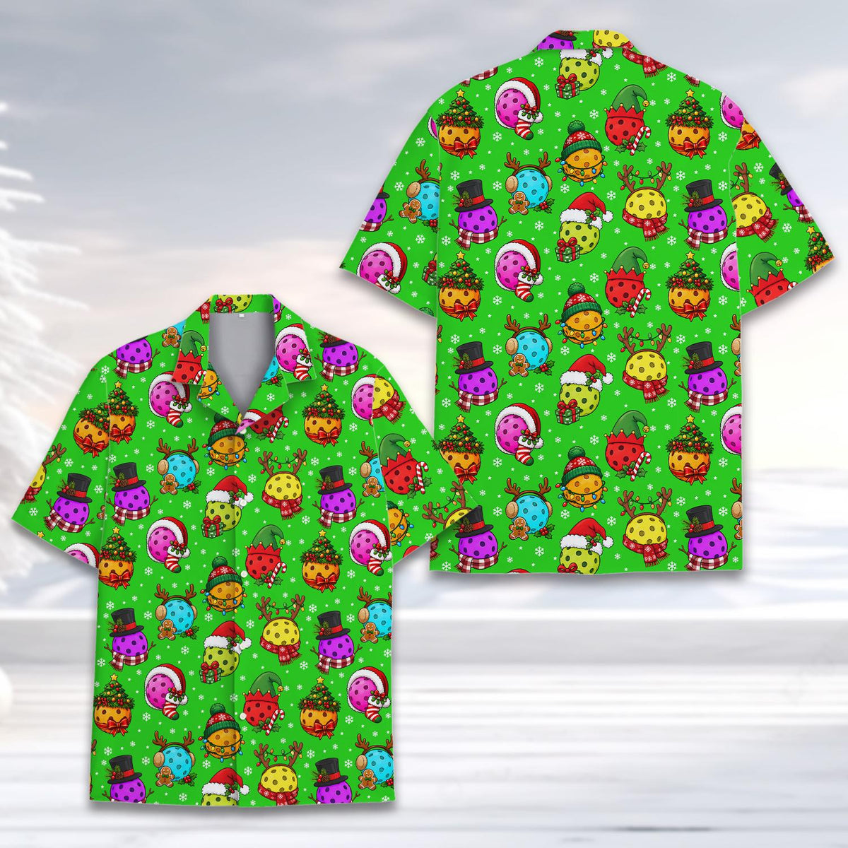 Christmas Pickleball Funny Holiday Ball Festive 2 – Hawaiian Shirt