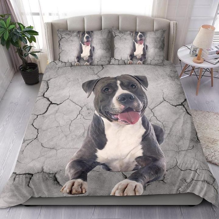 Dog Goodnight Staffordshire Happy Bedding Cover For Pet Lover Bedroom Decor