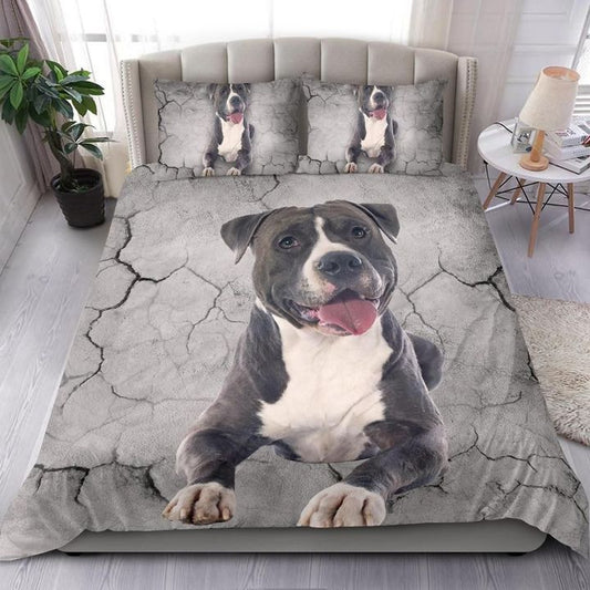 Dog Goodnight Staffordshire Happy Bedding Cover For Pet Lover Bedroom Decor