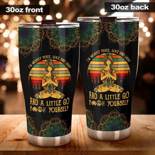 Yoga Little Girl 20 Oz Tumbler For Travel Gifts