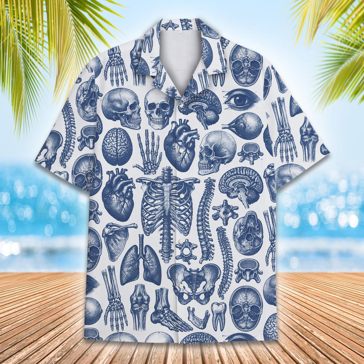 Human Anatomy Medical Skeleton Science 1 – Hawaiian Shirt