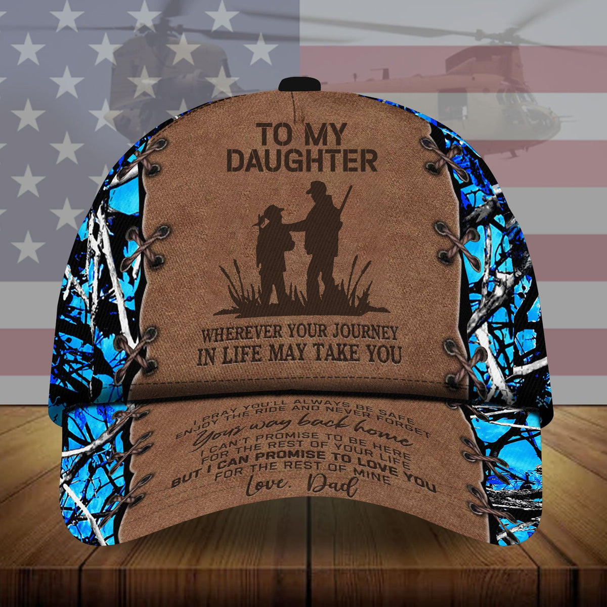 To My Daughter Personalized Camo Deer Hunting Gift – Classic Cap