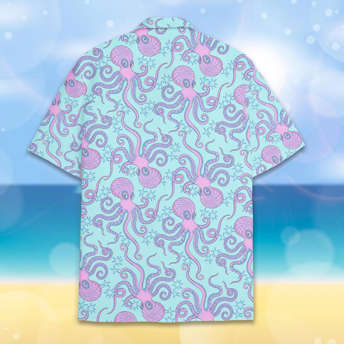 Pink Octopus Nautilus Pastel Ocean Sea Life – Hawaiian Shirt