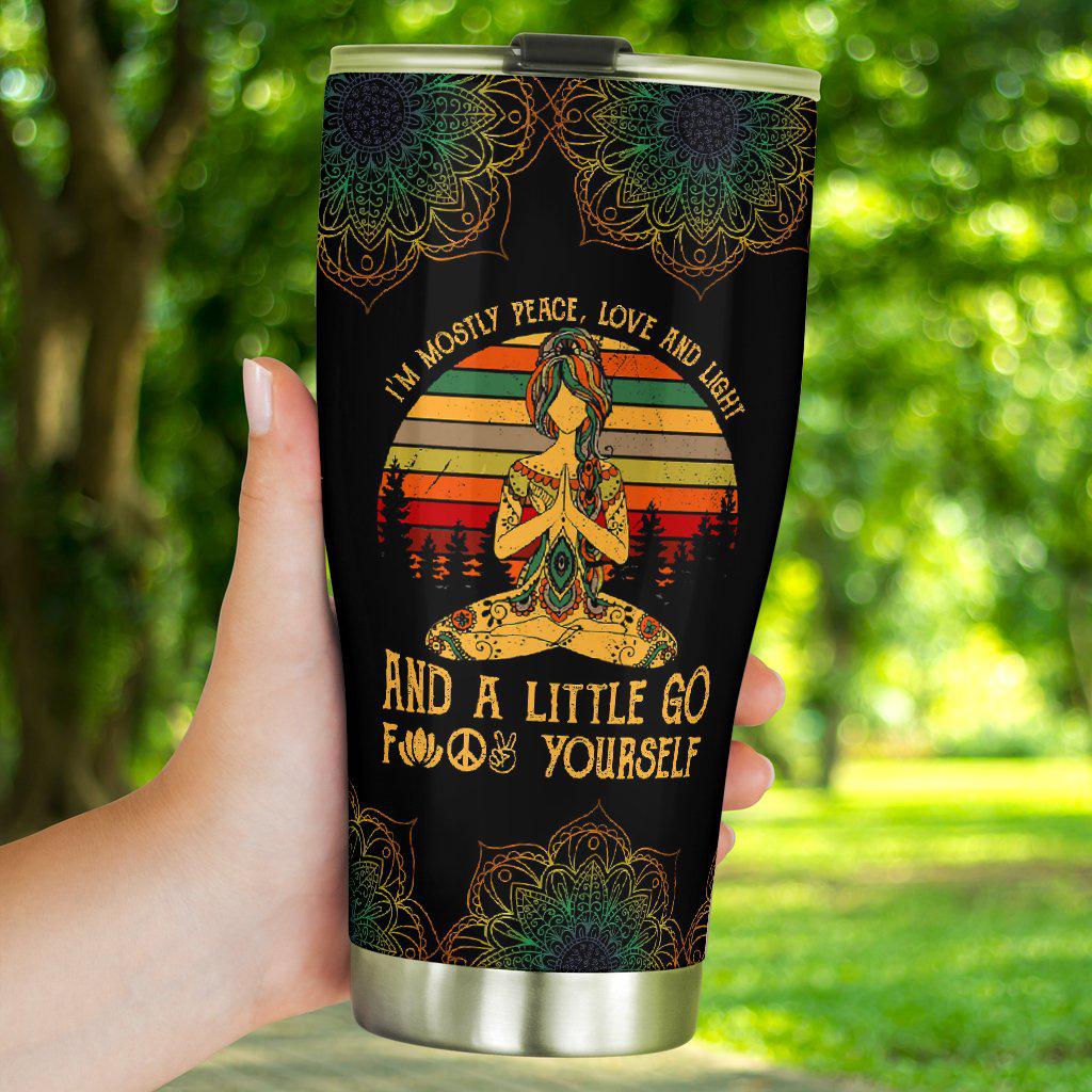 Yoga Little Girl 20 Oz Tumbler For Travel Gifts