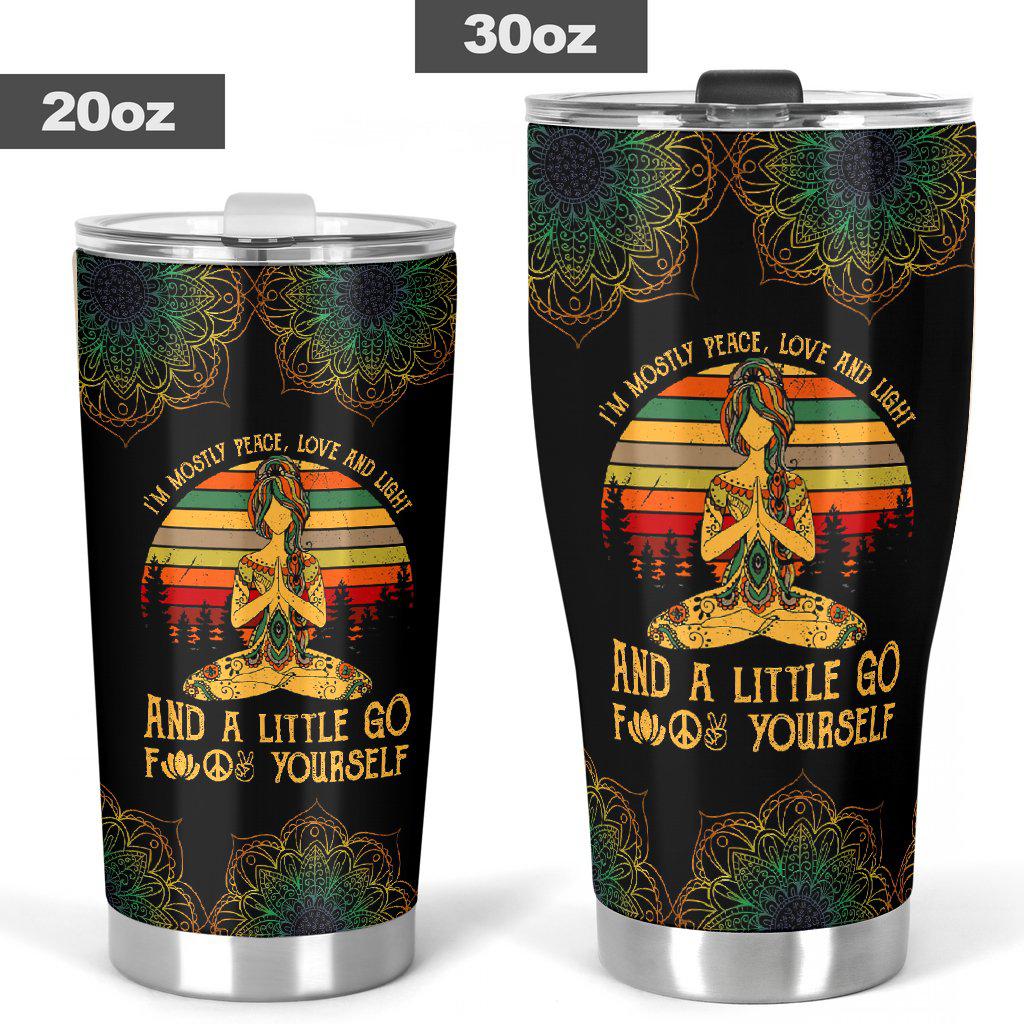 Yoga Little Girl 20 Oz Tumbler For Travel Gifts