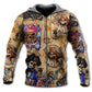 Pirate Skull Treasure Map - 3D Hoodie
