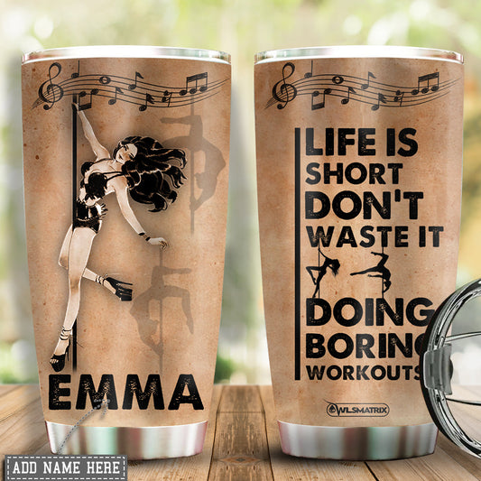 Pole Fitness In My Heart Personalized 20 Oz Tumbler For Coffee Lovers Travel Use And Reusable Drinkware