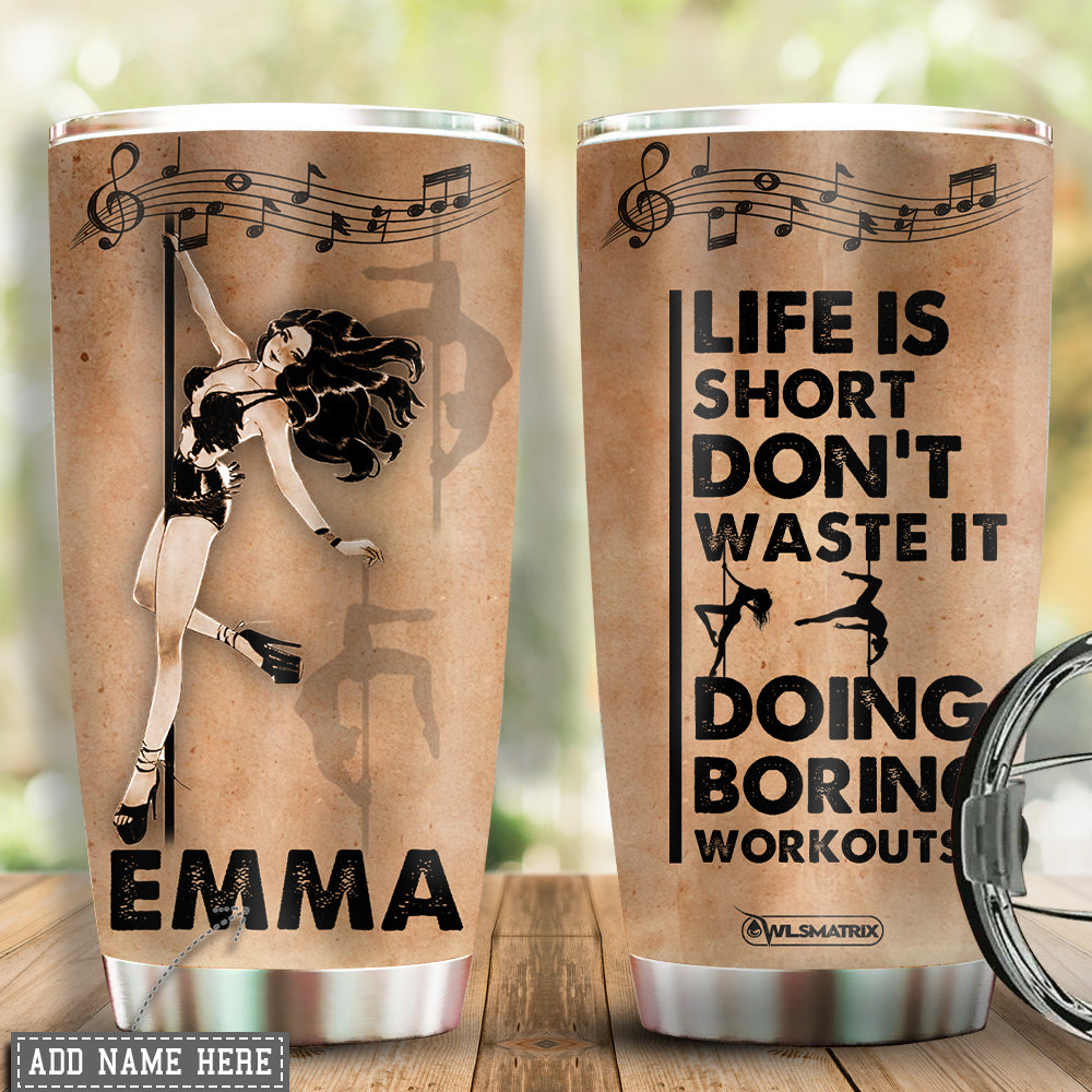 Pole Fitness In Warm Heart Personalized 20 Oz Tumbler