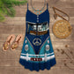 Retro Hippie Van Love – Women's Summer Sleeveless V-Neck Camisole Dress