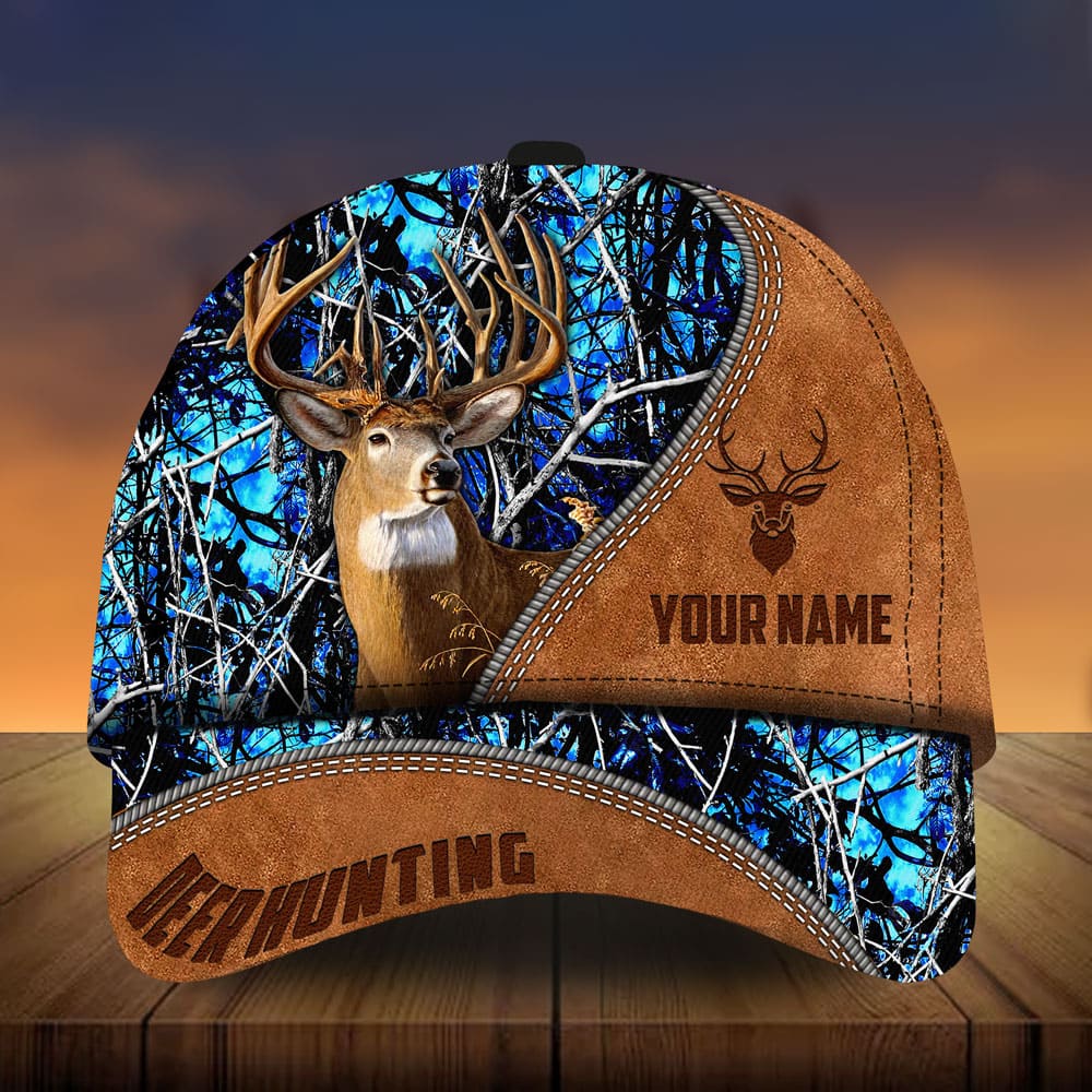 Leather Deer Hunting Personalized – Classic Cap