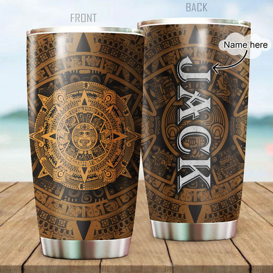Aztec Mexico Personalized 20 Oz Tumbler For Morning Coffee Cold Drinks And Travel Cup Gifts
