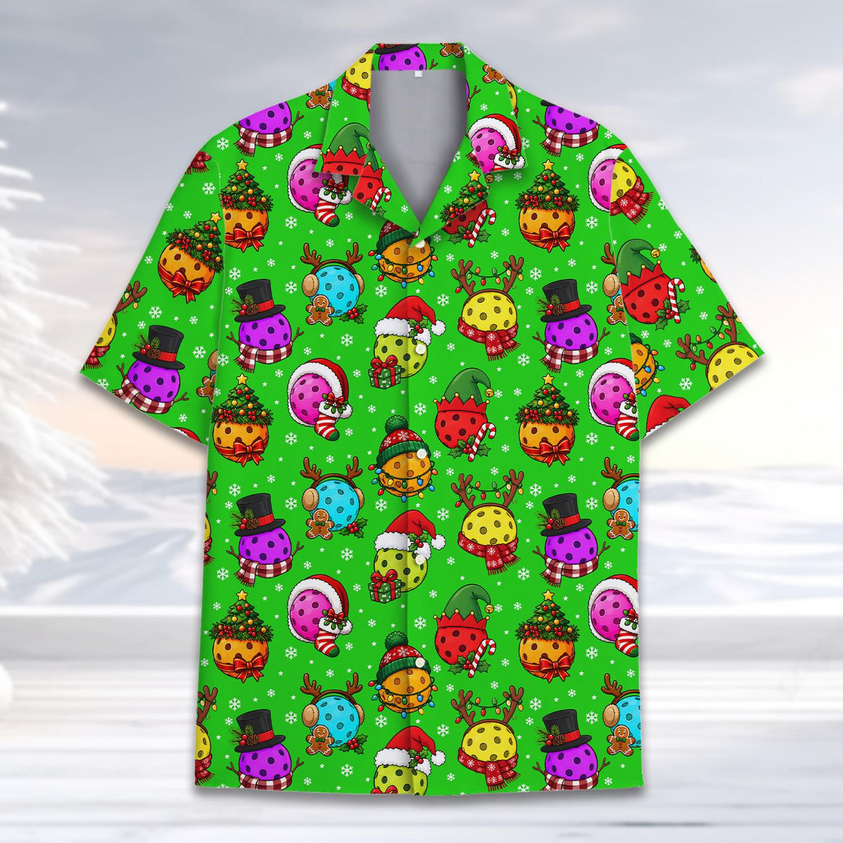 Christmas Pickleball Funny Holiday Ball Festive 2 – Hawaiian Shirt