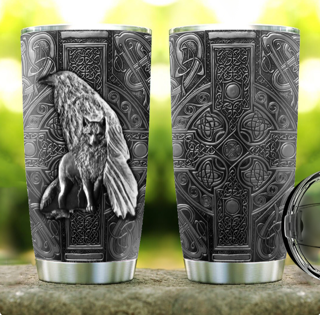 Viking Warrior Personalized 20 Oz Tumbler For Daily Coffee Tea Water Travel And Gift Ideas