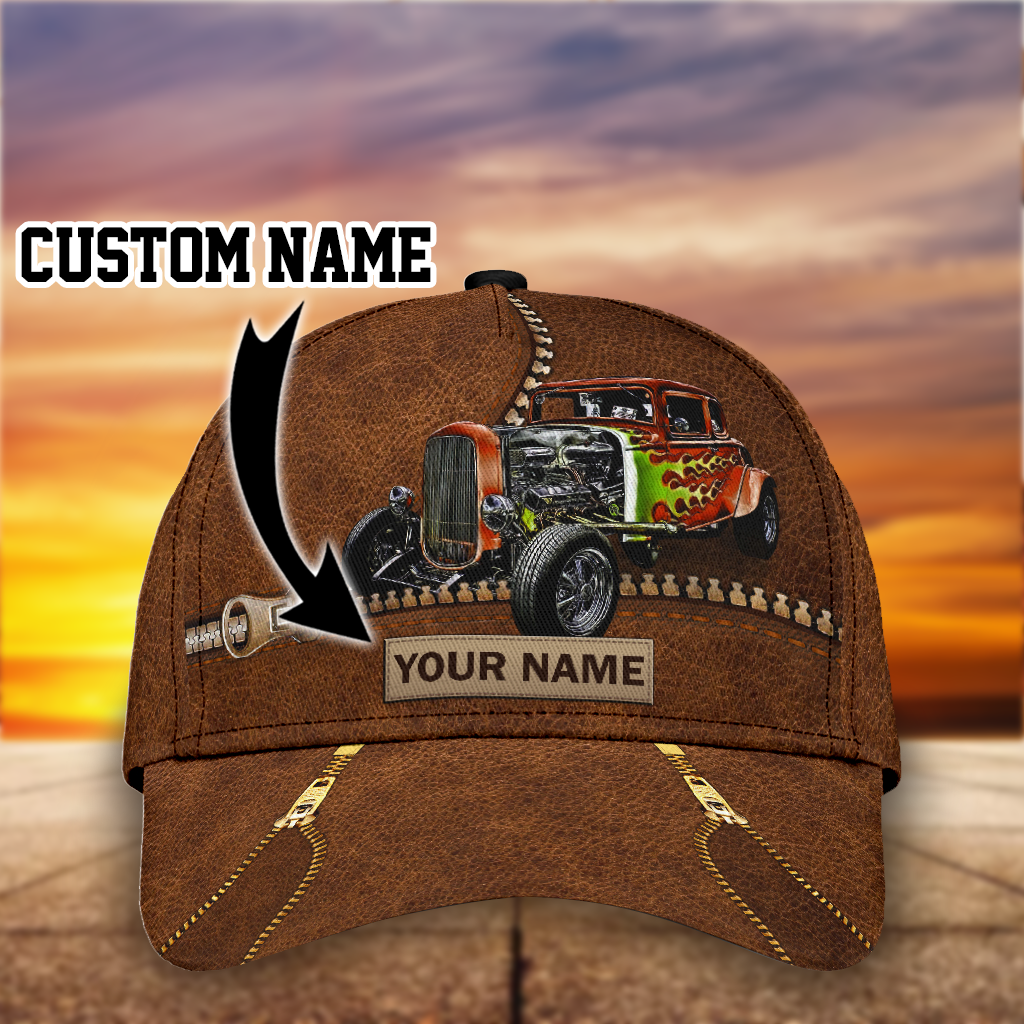 Hot Rod Car All Over Print – Classic Cap