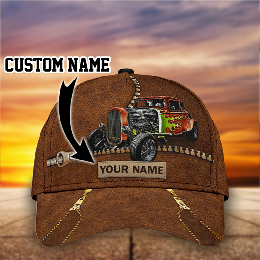 Hot Rod Car All Over Print – Classic Cap