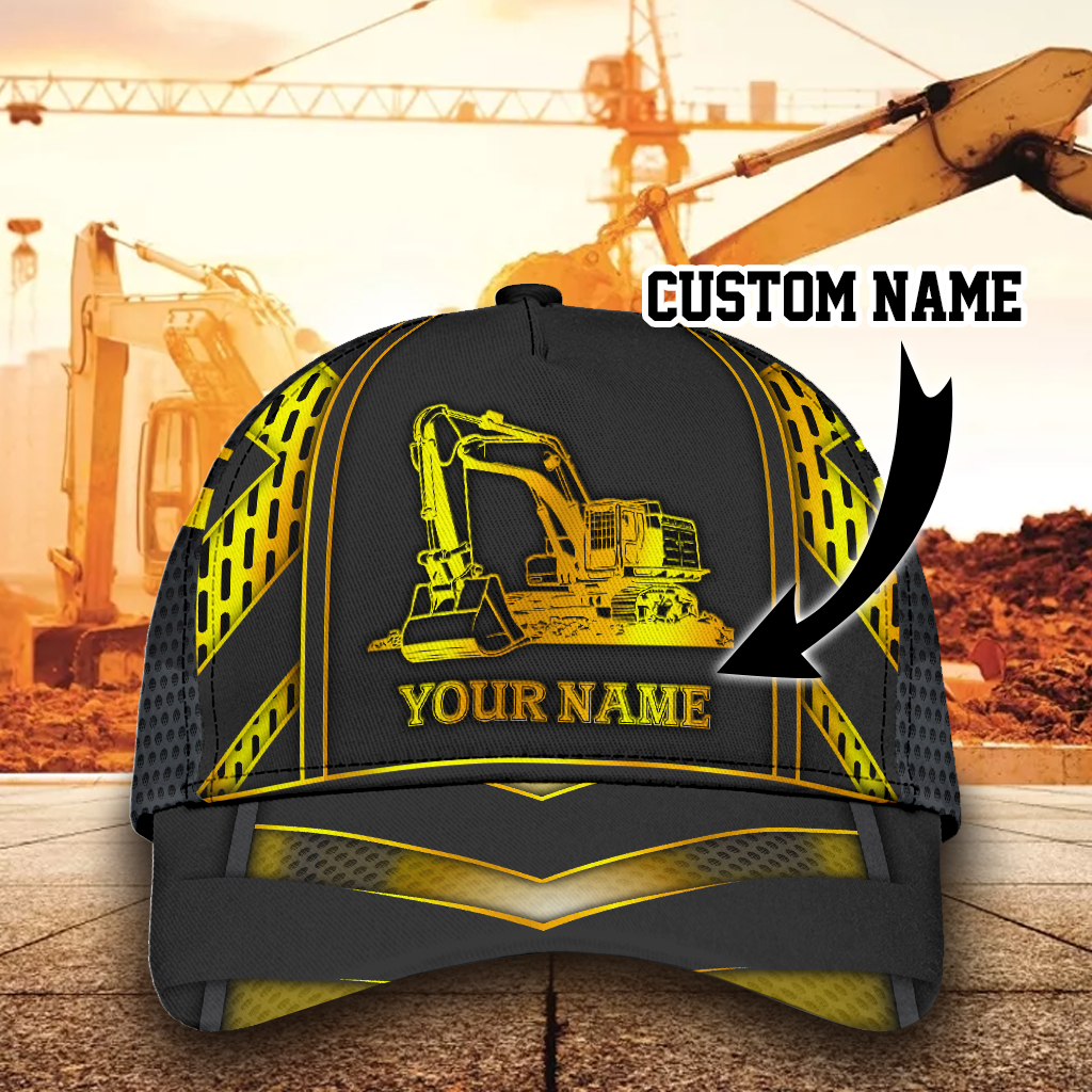Personalized Gold Excavator Style – Classic Cap