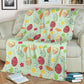 Colorful Easter Egg Pattern Flannel Blanket For Bed Sofa And Reading Nook Decor