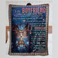 Wolf To My Boyfriend I Feel In Love With You Flannel Blanket For Soft Bed Couch And Home Comfort