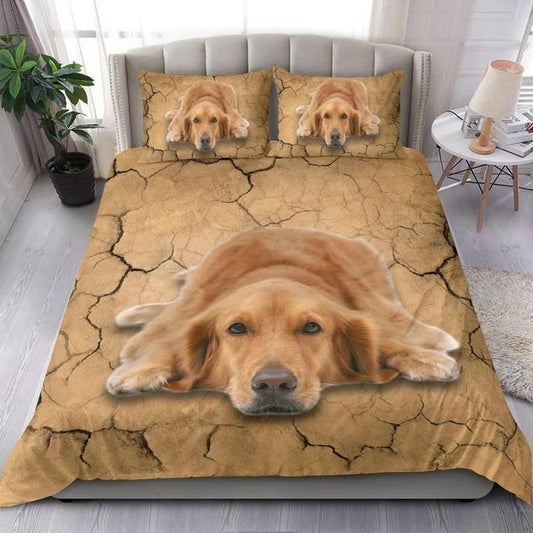 Dog Goodnight Golden Retriever Bedding Cover For Pet Lover Bedroom Decor